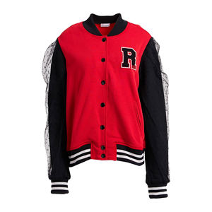 2025 nouveauté personnalisable classique femmes varsity veste qualité supérieure respirant matelassé broderie décoration tricoté - Product Image 1