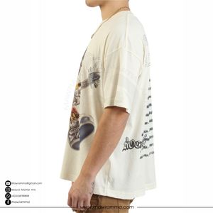 Camiseta de Lujo 100% Algodón, 250gsm, Gruesa, Transpirable, Ecológica, con Logotipo Personalizado, Impresión DTG, Estilo Urbano, para Hombre - Product Image 4