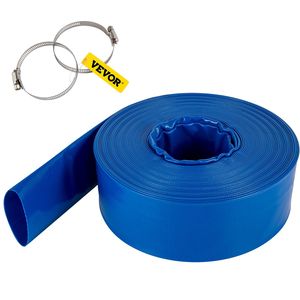 Tubo Flessibile Piatto in PVC Rinforzato da 1 1/2 pollici x 200FT, Resistente alle Intemperie, Anti-Scoppio e Morbido, per Contro-lavaggio, Drenaggio e Scarico - Product Image 1