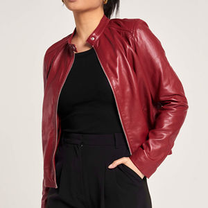 Vestes en cuir pour femmes de qualité supérieure, respirantes, vêtements d'hiver très demandés, veste en cuir pour femmes respirante personnalisée - Product Image 3