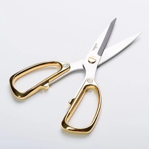 Ciseaux professionnels JM340 à poignée dorée, outil de coupe polyvalent en acier inoxydable, ciseaux pour la maison, le bureau et les cérémonies d'ouverture - Product Image 3