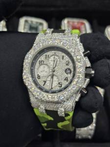 Relojes Mecánicos de Lujo para Hombre, Diseño Brillante 2026, Multifunción, Acero Inoxidable de Alta Calidad, Correa de Goma de 16 mm, Diamantes y Moissanita - Product Image 3