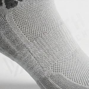 Gray Crew Socks Breathable Polyester Spandex Running <b>Athletic</b> <b>Support</b> Summer Adults Regular Fit Knitted Solid Color - Product Image 5