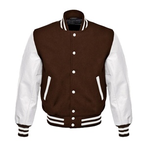 High Quality Winter Letterman Varsity Jacket with Front Embroidery Woolen Fabric Solid Color Comfortable & Durable for <b>Men</b> 2026 - Product Image 1