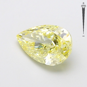 Diamante Cultivado en Laboratorio con Certificación IGI, Corte Pera Modificado de 2.56 CT, Color Amarillo Intenso Fantasía, Claridad VVS2, CVD LG 795641437 para Joyería - Product Image 4