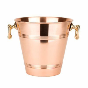 Hot Seller Metal Hammered Wine <b>Cooler</b> Antique Silver Finished Round Shape Wine <b>Cooler</b> With Handle for Bar Ware Party Ice Bucket - Product Image 4