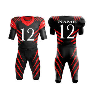 Uniforme de Fútbol Americano Sublimado de Último Diseño y Alta Calidad, Material de Poliéster Transpirable, Nuevo Estilo, Precio al por Mayor - Product Image 1