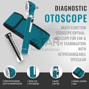 Otoscopio de Fibra Óptica Mini Rainbow, Set de Otoscopio de Bolsillo para Diagnóstico ENT, Estuche Protector de Transporte, Examen de Oído, Inspección Médica - Product Image 2