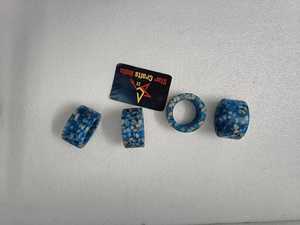 Vintage Style Eco-Friendly Napkin Rings Natural Stone Embedded <b>Epoxy</b> Resin Wedding <b>Table</b> Decorations Napkin Ring Holder Stocked - Product Image 3