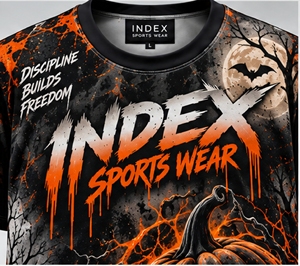 INDEX Men's Halloween <b>Pumpkin</b> Bat Printed <b>T</b>-<b>Shirt</b> Short Sleeve O-Neck Sporty Casual Wear With Pattern Design - Product Image 6