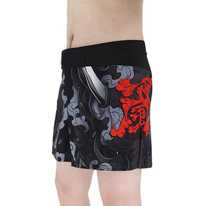 กางเกง MMA พิมพ์ลายแบบ Sublimation สำหรับผู้ชาย ระบายเหงื่อได้ดี ผลิตจากผ้า Spandex และโพลีเอสเตอร์ ทรงแอธเลติก ไซส์ผู้ใหญ่ - Product Image 3