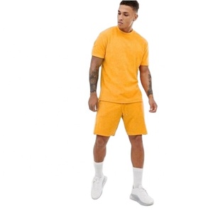 Conjunto Deportivo para Hombre, Estilo Urbano, Cuello Redondo, Manga Corta, Casual, Ligero, Transpirable, Corte Regular - Product Image 2