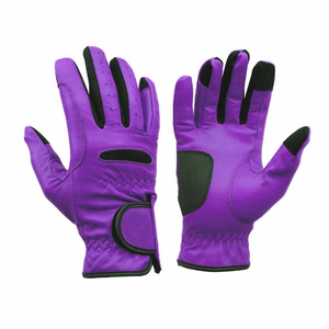 Gants d'équitation en cuir pour l'hiver, coupe-vent, à écran tactile, avec logo personnalisé, unisexes, plus chauds - Product Image 1