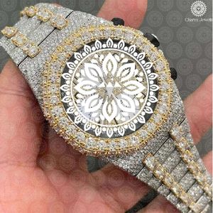 Montre de luxe Charm Jewells en acier inoxydable, boîtier de 40 mm, bracelet en acier inoxydable, cadran analogique, mouvement mécanique automatique pour homme, 10 ATM - Product Image 2