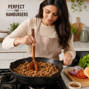 Utensilio de Cocina de Madera de Acacia Hecho a Mano, Herramienta de Cocina de 3 Puntas con Agarre Fácil y Orificio para Colgar |   Accesorios de Cocina de Madera de Primera Calidad - Product Image 3