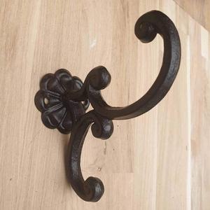 Porte-manteau mural rustique en alliage de zinc, style vintage, pour vente en gros, support durable pour parapluies et clés, personnalisable - Product Image 6