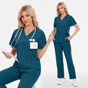 Nuevo Conjunto de Uniformes Médicos para Mujer, de Secado Rápido, Transpirable, Elástico y Tejido, Cómodo y Elegante - Product Image 1
