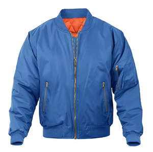 2026 Wholesale High Quality Men Bomber Jacket Coated Front Embroidery Decoration Best Fabric Design New Patches Baseball Style - Product Image 4