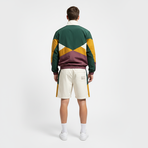 Conjunto Deportivo de Chaqueta y Pantalones Cortos, Chaqueta Cortavientos Personalizada con Logotipo Bordado, Cierre Completo - Product Image 5