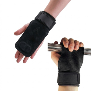 Guantes de neopreno sin dedos con correa de muñeca ajustable para ejercicio, de alta calidad, color rosa OEM. - Product Image 4