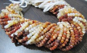 Perles facettées en opale de feu mexicaine naturelle authentique, taille 3-4 mm, longueur de brin 13 pouces - Product Image 3