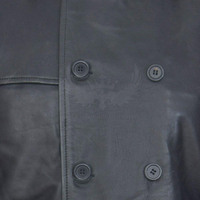 Manteau long en cuir imperméable pour homme, pour l'hiver, chaud, avec un matériau souple et flexible et un design moderne et tendance