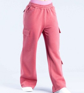 Pantalon cargo taille haute en toile 100% coton pour femme, style décontracté automne - Product Image 5