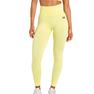 Leggings de yoga sin costuras para mujer, cintura alta, elásticos, para gimnasio, fitness, entrenamiento, correr, transpirables, control de abdomen, ropa deportiva - Product Image 1