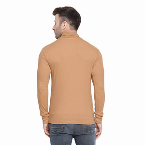 Suéter de Punto para Hombre, Cuello Alto, Manga Larga, Color Sólido, Estilo Casual para Otoño - Product Image 2
