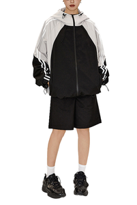 <b>Men's</b> Demi-Season Softshell Winter Jacket Stand Collar Waterproof Hoodie with PU Zipper Rainy Day Work Suitable - Product Image 3