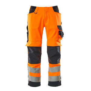 Pantalon de travail haute visibilité respirant et confortable de qualité supérieure en tissu polyester-coton, couleur et logo personnalisables - Product Image 1
