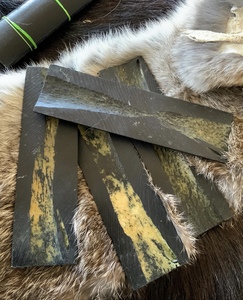 Escamas de Hueso de Camello Natural Auténtico, Media Pieza, Duraderas para Mango de Cuchillo, Ecológicas, Pulimentadas, Estilo Animal - Product Image 5