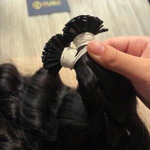 Extensiones de Cabello Humano Vietnamita con Punta de Queratina, Ondulado Natural, Súper Doble Trama, Color Piano, Mini Puntas Planas - Product Image 5