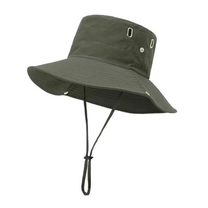 Men Women Outdoor Sports Sun protection Beach Brim <b>Bucket</b> <b>Hat</b> Outdoor Fishing Sun <b>Hat</b> <b>with</b> Windproof <b>String</b> - Product Image 3