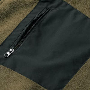 Veste d'hiver pour homme en polaire sherpa, style streetwear, à capuche et col montant, manches longues, coupe oversize, décontractée, avec logo frontal - Product Image 5