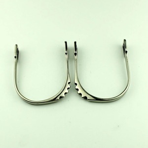 Espuelas de equitación personalizadas con logo impreso, de acero inoxidable, estilo western, en venta. - Product Image 4