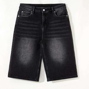 Shorts en jean respirants personnalisés pour hommes, taille mi-haute, imperméables, coupe-vent, haute qualité, logo personnalisé accepté, été - Product Image 1