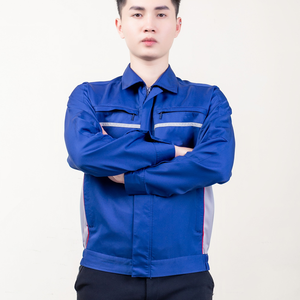 FMF Vérifié Anti-Poussière Durable Hommes Travailleur Uniforme Chemise Manches Longues Salopette Respirant Vêtements de Travail ODM OEM - Product Image 3