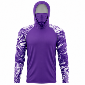 Chemise de pêche pour homme performante à capuche et manches longues, vêtements d'extérieur, fabricant de vêtements personnalisés - Product Image 6