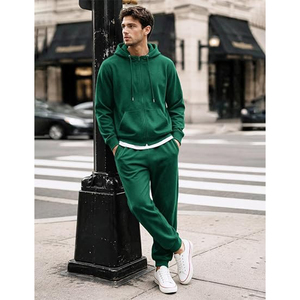 Ensemble deux pièces gaufré pour homme, sweat-shirt à manches longues et pantalon décontracté coupe ample, nouvelle collection automne, vêtements de sport, vente chaude - Product Image 5