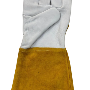Gants de soudage à manches longues de qualité supérieure, gants de soudage TIG en cuir de vachette industriel de qualité supérieure, résistants au feu, pour la sécurité au travail - Product Image 6