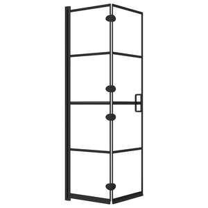 Cabine de douche pliante noire ESG, taille 31,5''x55,1'', idéale pour les petites salles de bain - Product Image 2