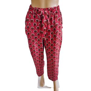 Pantalones Rectos de Algodón Estampados para Mujer, Pantalones Anchos de Diseñador, Pijamas Casuales de Verano, Transpirables, Ecológicos, con Logotipo Personalizado, Cintura Elástica - Product Image 1