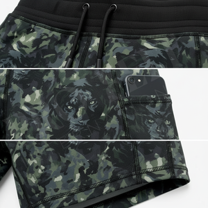 Compression Customized Premium Quality Gym Shorts Camouflage Printed <b>Workout</b> Running Yoga Fitness <b>with</b> <b>Pocket</b> Stretch Shorts - Product Image 4