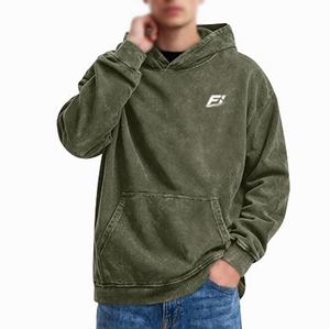 Sudaderas con Capucha Extra Grandes Estilo Vintage Lavado, Personalizadas, de Algodón Pesado, Estilo Urbano, Proveedor y Fabricante de EE. UU. - Product Image 1