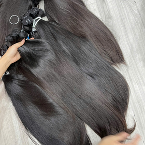 Extensiones de Cabello Humano 100% Natural de un Solo Donante, Color Negro Natural, Sedoso y Liso, Alta Densidad, Proveedor de Vietnam, Precio al por Mayor - Product Image 1