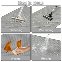 Alas Kucing Anti-Slip Anti-Tumpah dari Silikon Food-Grade yang Dapat Dicuci, Tahan Air, Mudah Dibersihkan, Desain Ringan