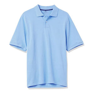 เสื้อโปโลสีพื้นคุณภาพสูง ผ้าฝ้าย/โพลีเอสเตอร์ ปรับแต่งได้ ระบายอากาศดี เหมาะสำหรับกอล์ฟ - Product Image 1