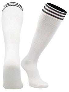Polyester Athletic Socks Custom Made Logo Packaging Anti <b>Slip</b> Running Long Stocking Plus Size Solid Color Sports Socks - Product Image 4