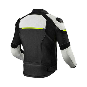 Veste de moto en cuir rembourrée, coupe-vent, unisexe adulte, vêtements de sport, équipement de motard confortable, imperméable et respirant - Product Image 3